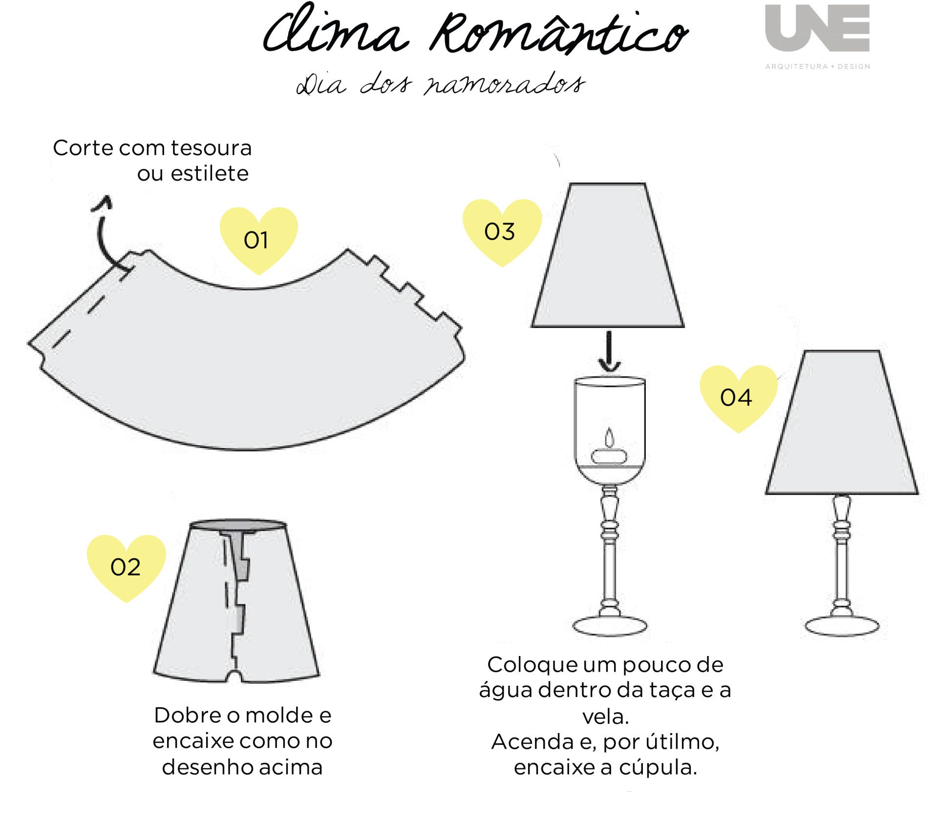 Cupula DIY para dia dos namorados